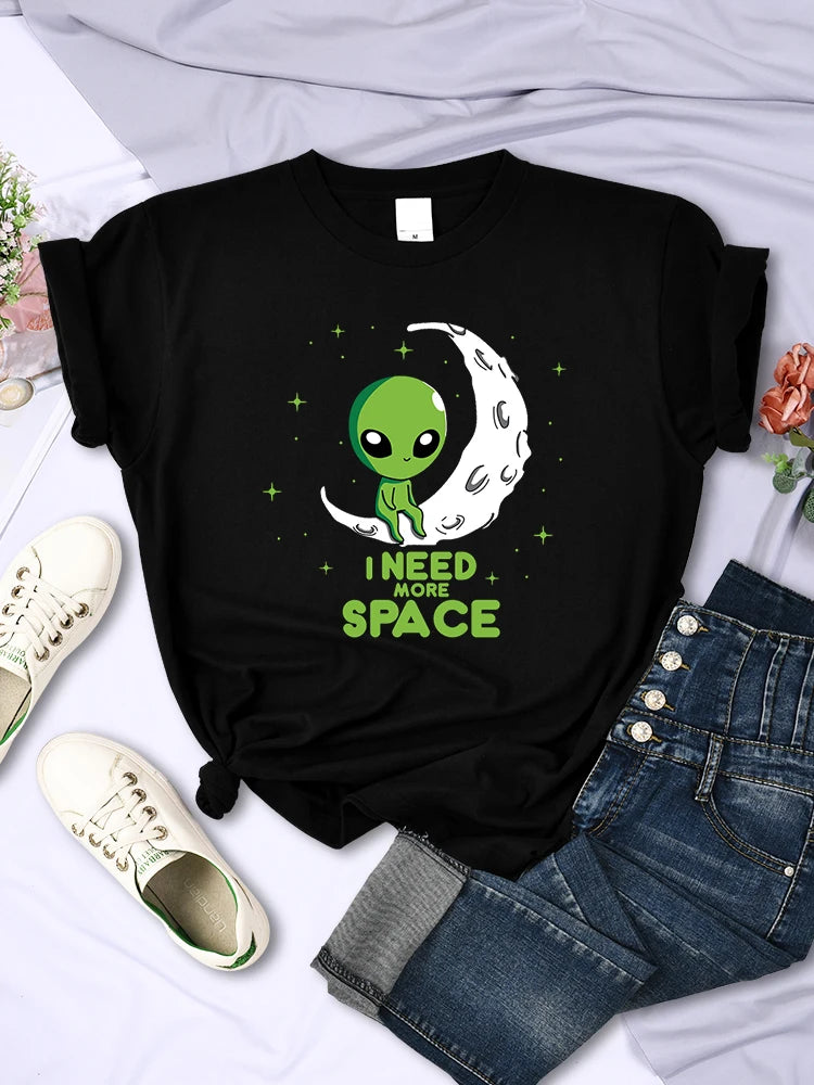 I Need More Space Green Alien T-Shirt