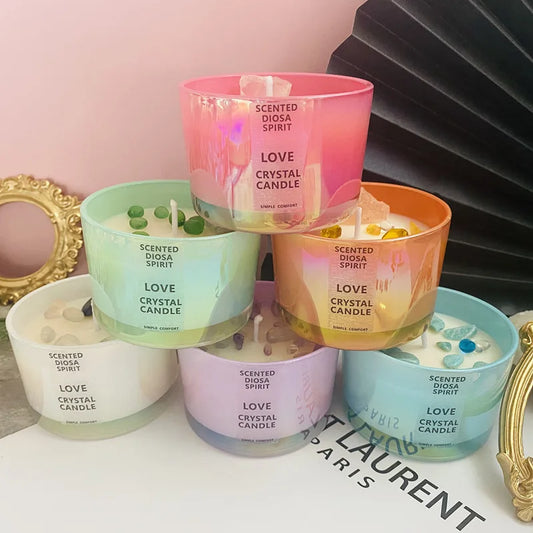 Scented Candles With Crystals