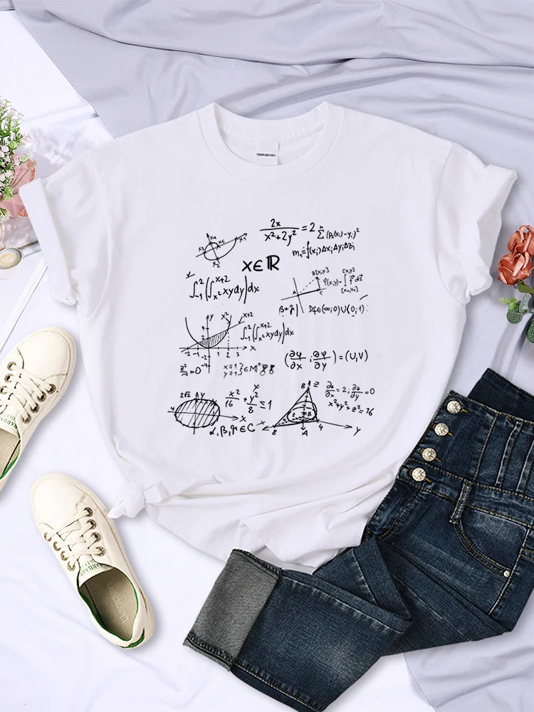 Mathematical Formula Print T-Shirt