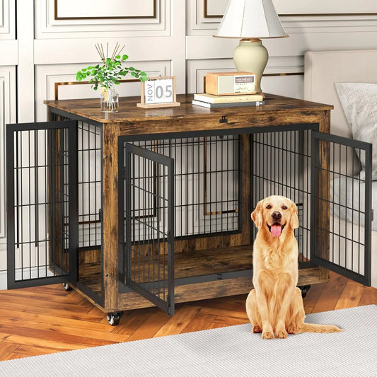 38"  Double Door Heavy Duty Dog Kennel