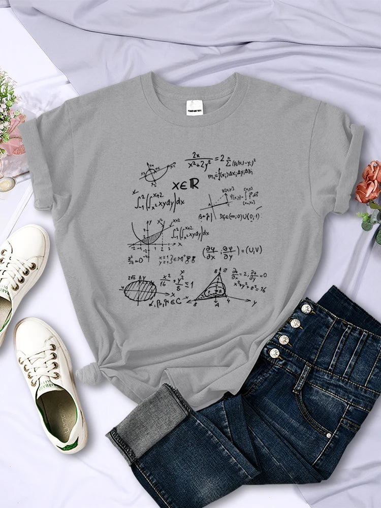 Mathematical Formula Print T-Shirt