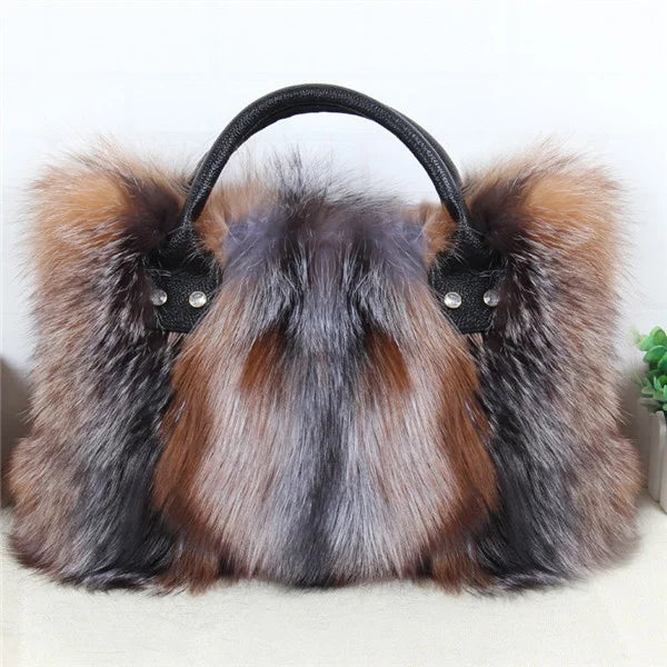 Fox Fur Cross Body Bags