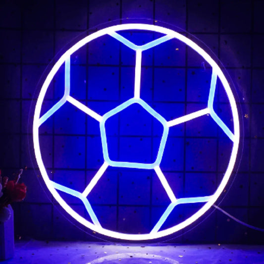 Soccer Ball Neon Light