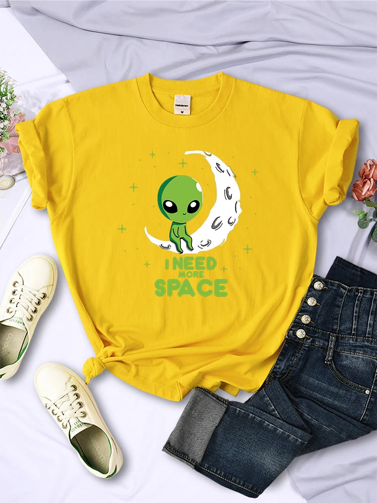 I Need More Space Green Alien T-Shirt