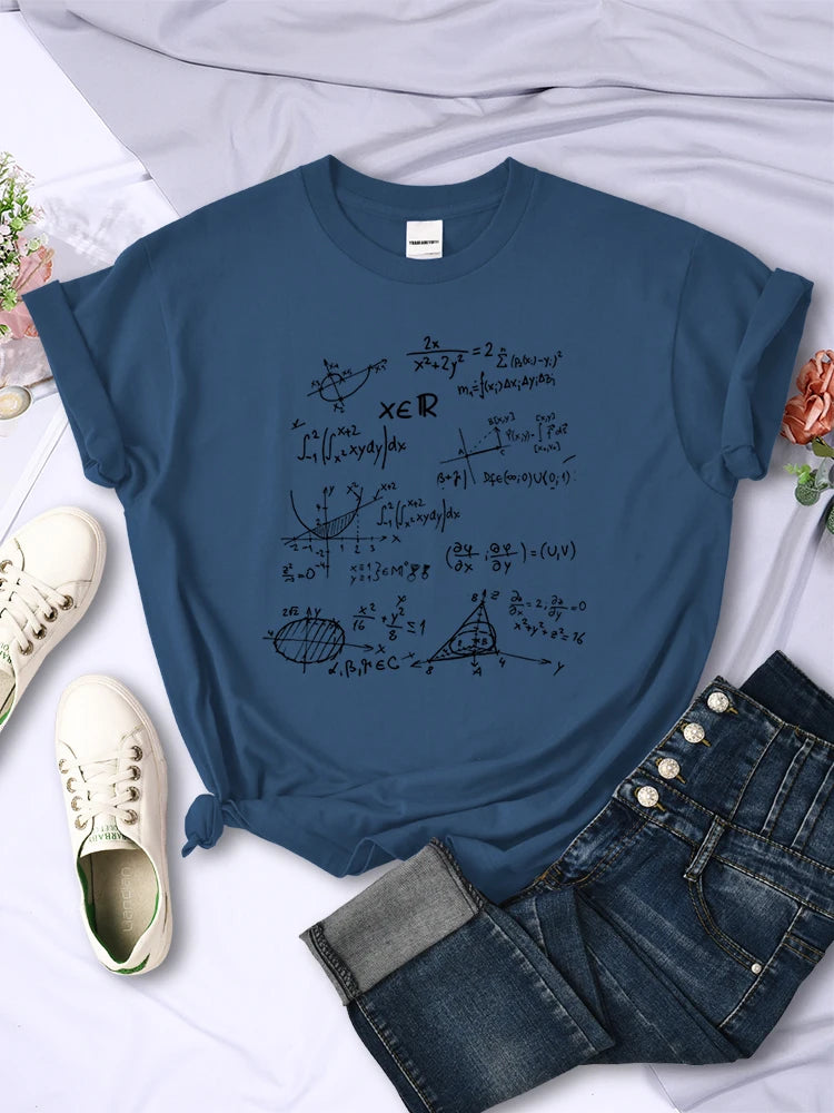 Mathematical Formula Print T-Shirt