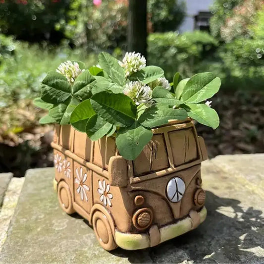 Hippie Bus Succulent Planter