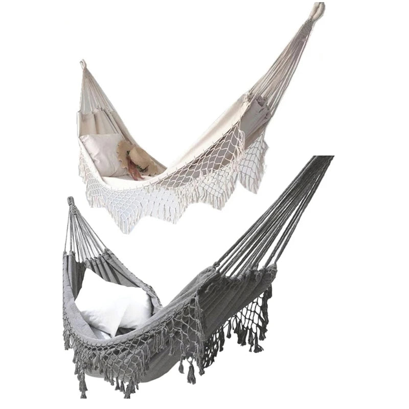 Bohemian Macrame Double Hammock