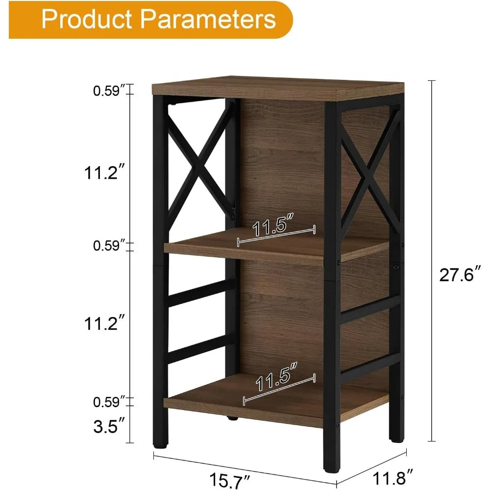 3-Tier Bookcase Storage Organizer