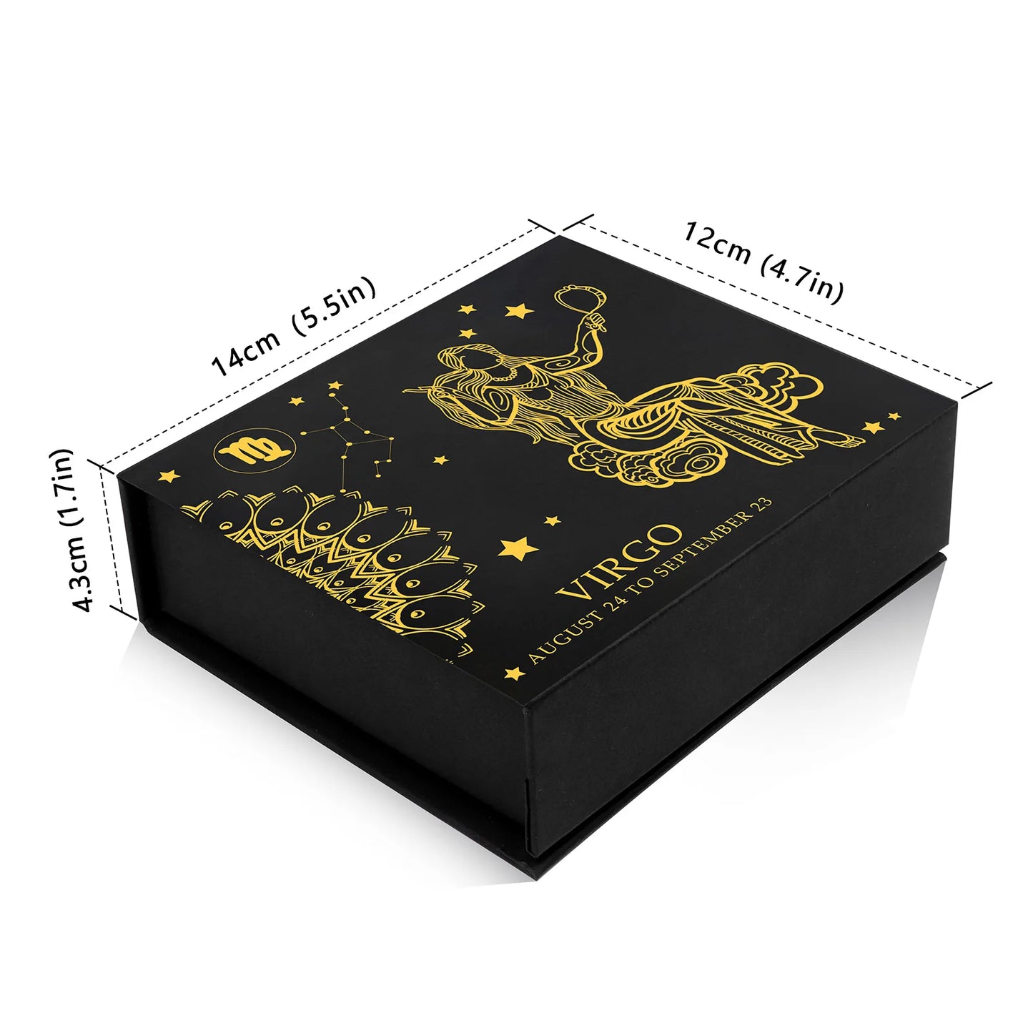 Natural Stone Gift Box Set With Adjustable Zodiac Sign Bracelets