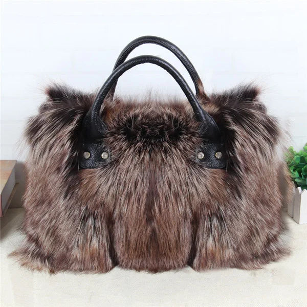 Fox Fur Cross Body Bags