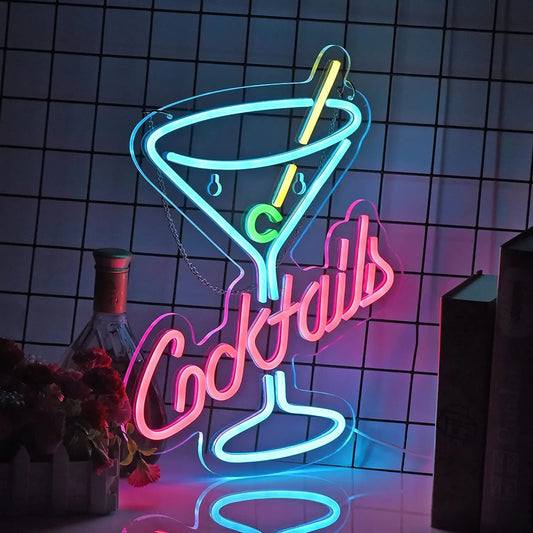 Cocktails Neon Sign