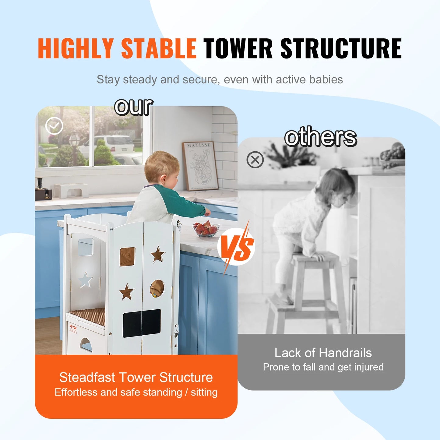 Tower Step Stool Kitchen Helper