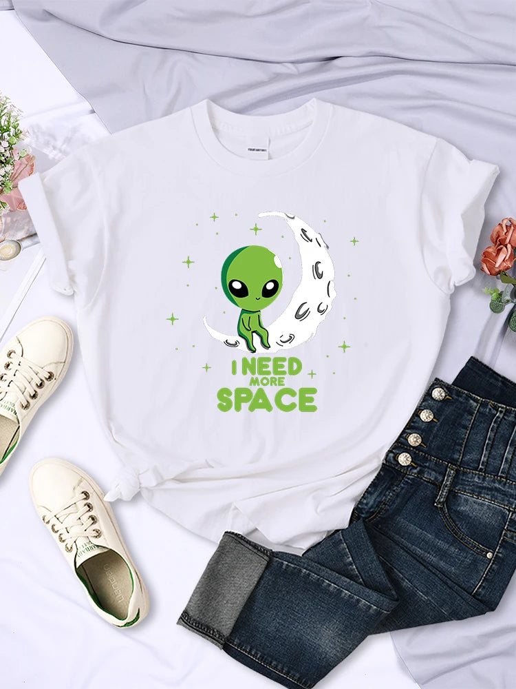 I Need More Space Green Alien T-Shirt