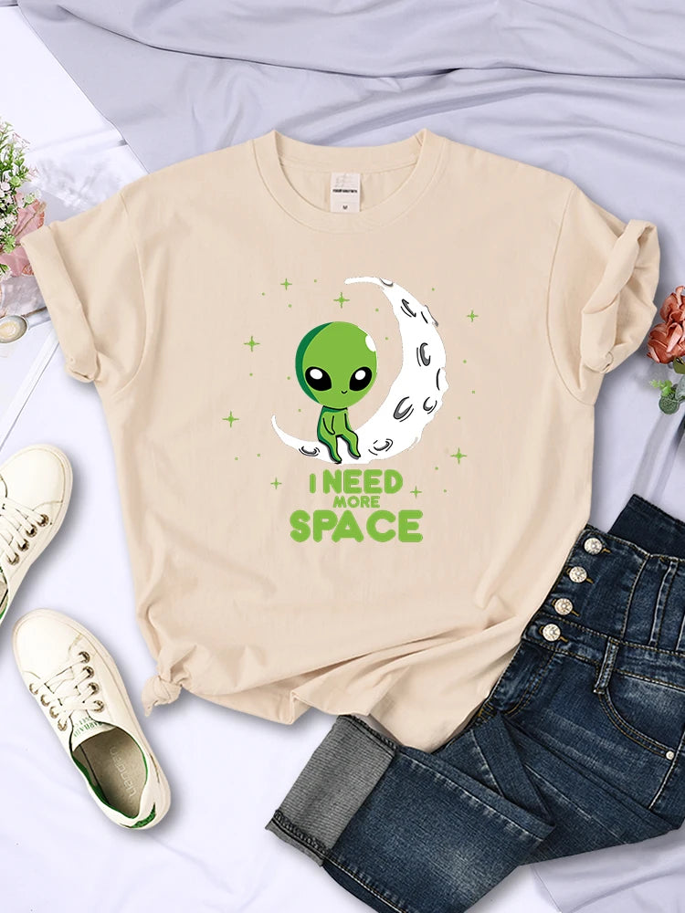 I Need More Space Green Alien T-Shirt