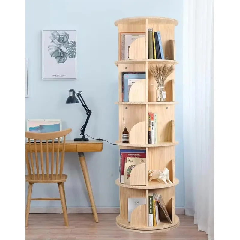 360 Display 5 Tier Floor Standing Bookcase Storage Rack