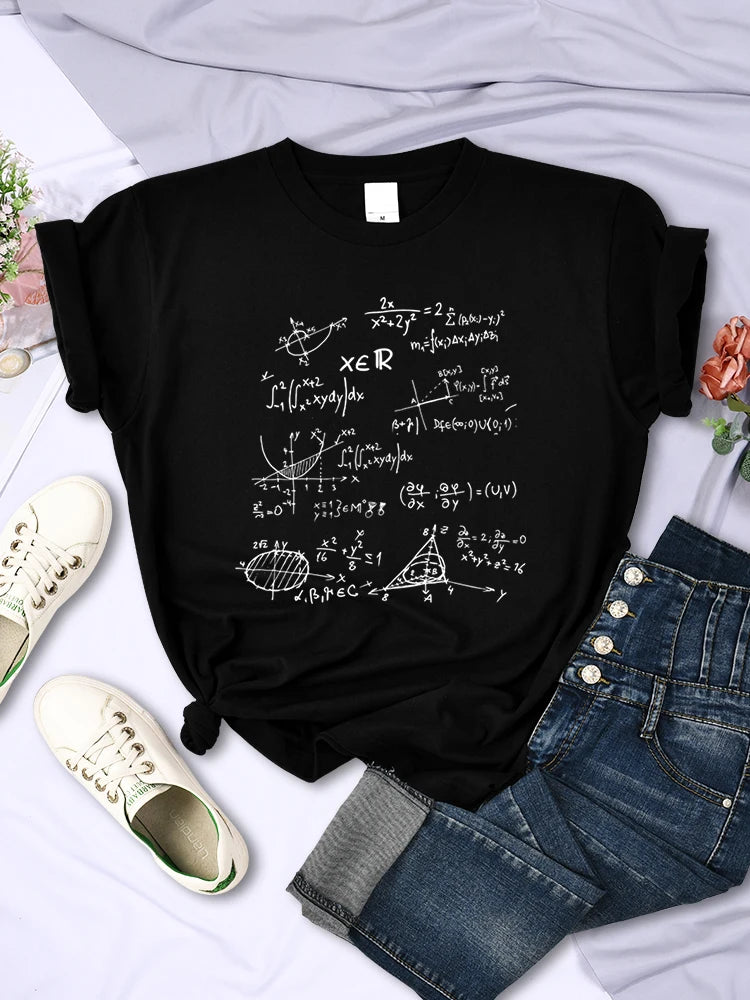 Mathematical Formula Print T-Shirt