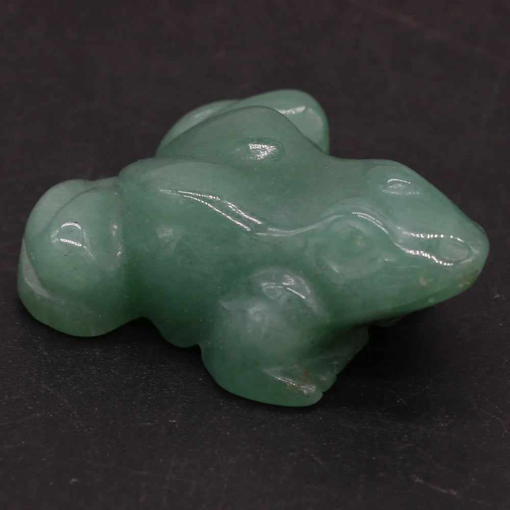 Natural Carved Frog Stones