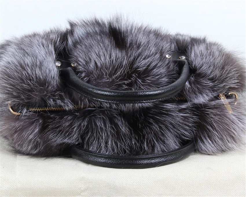 Fox Fur Cross Body Bags