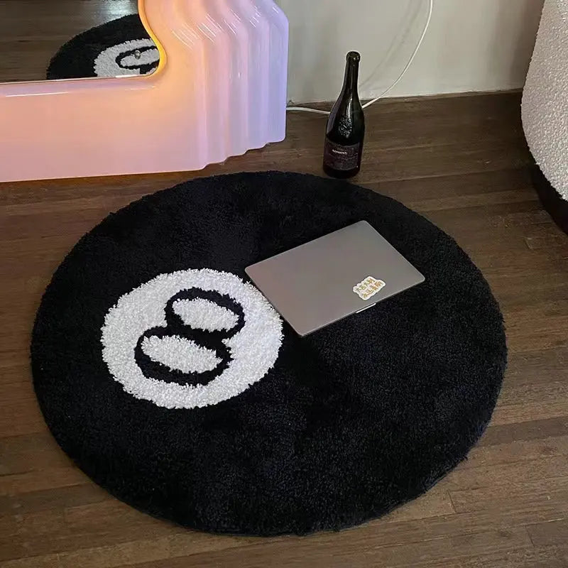 Billiards 8 Ball Throw Rug