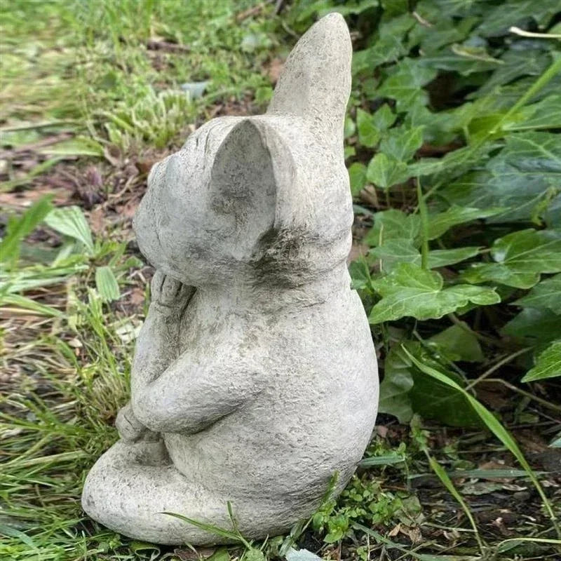 Meditation Dog Resin Statue