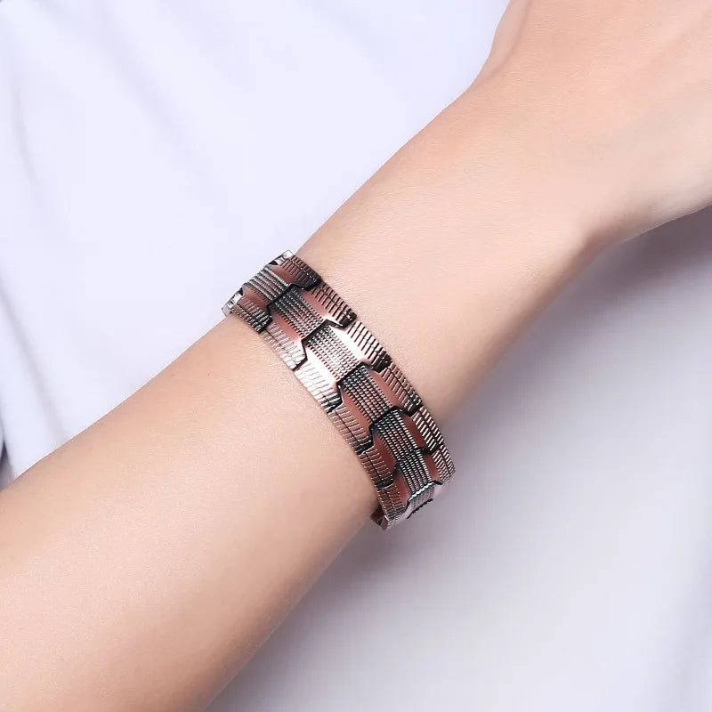 Elegant Mens Copper Magnetic Bracelets