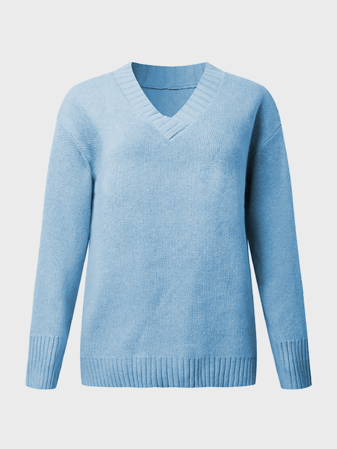 V-Neck Long Sleeve Knit Top CMP
