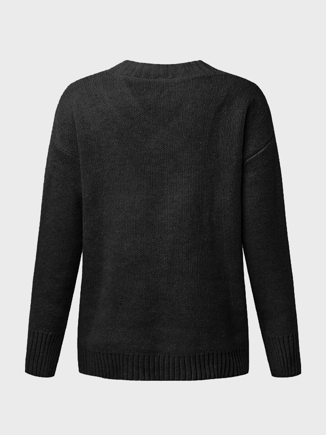 V-Neck Long Sleeve Knit Top CMP