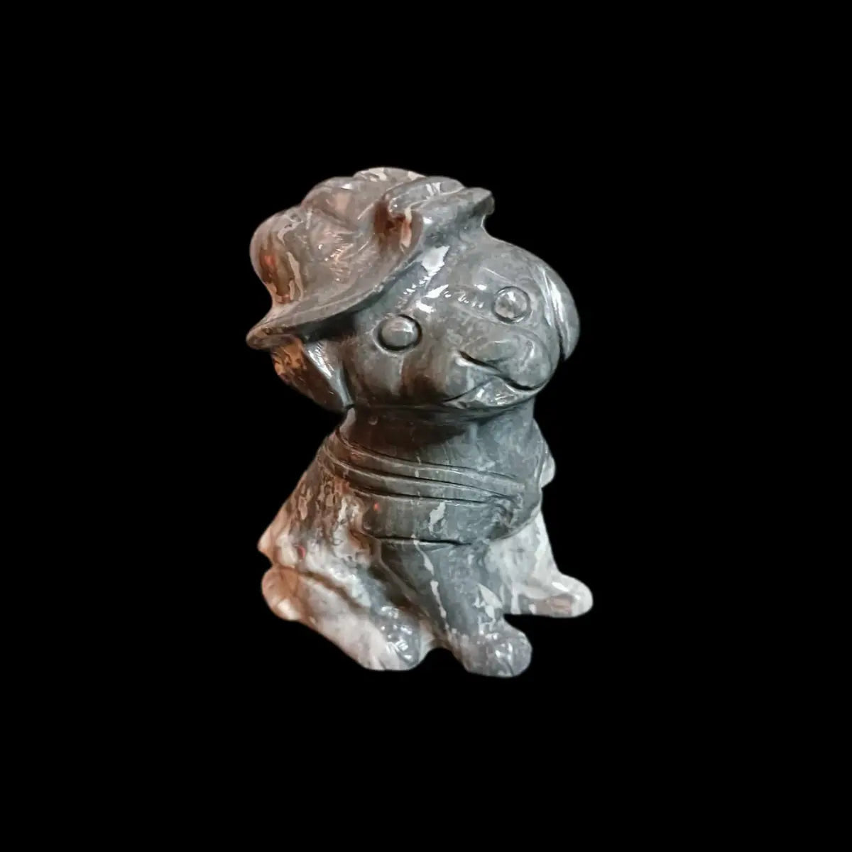 The Loyal Companion: Picasso Jasper Dog Carving - CMP