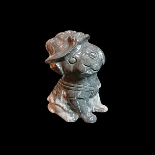 The Loyal Companion: Picasso Jasper Dog Carving - CMP