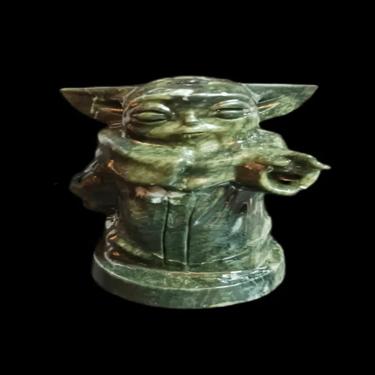 The Verdant Grand Master Carving: Wisdom's Core in Green Jasper - CMP